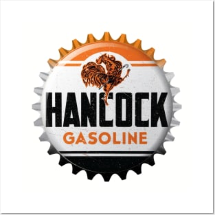 Hancock Gasoline Bottle Cap Retro T-Shirt Posters and Art